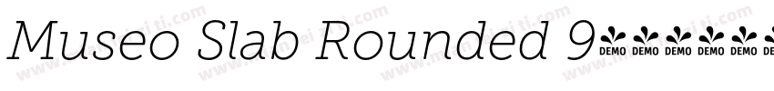 Museo Slab Rounded 9字体转换